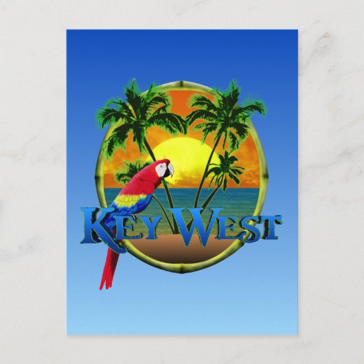 Key West Sunset Briefkaart (Voorkant)
