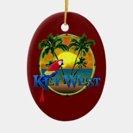 Key West Sunset Keramisch Ornament (Voorkant)
