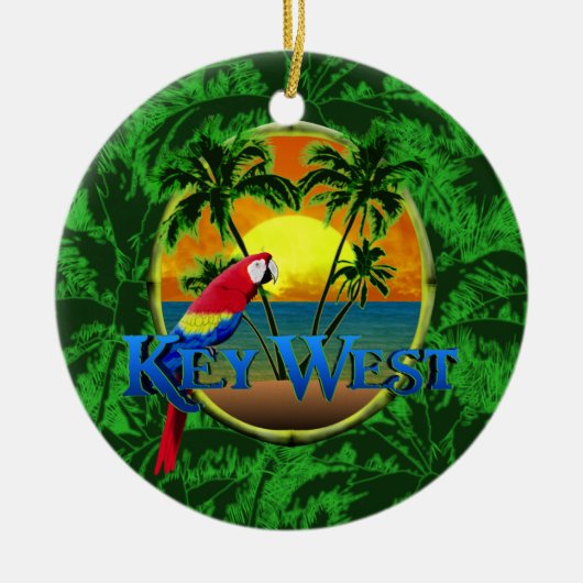 Key West Sunset Keramisch Ornament (Voorkant)