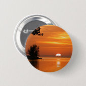 Key West Sunset Ronde Button 5,7 Cm (Voorkant /achterkant)