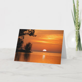 Key West Sunset, schilderachtig foto Kaart