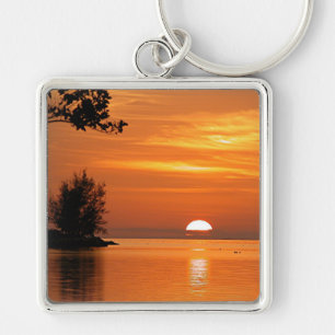 Key West Sunset, schilderachtig foto, Sleutelhange Sleutelhanger