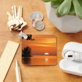 Key West Sunset, schilderachtig foto, Sleutelhange Sleutelhanger
