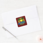 Key West Sunset Vierkante Sticker (Envelop)