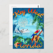 Key West Te Rock Music Briefkaart (Voorkant / Achterkant)