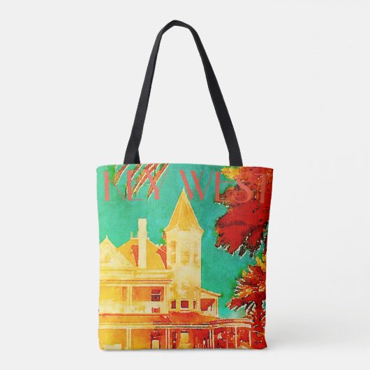  Key West Travel Canvas tas (Achterkant)