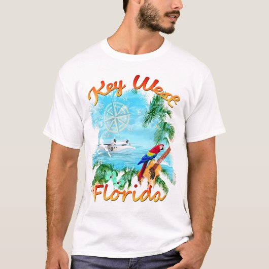 Key West Tropical Rock T-shirt (Voorkant)