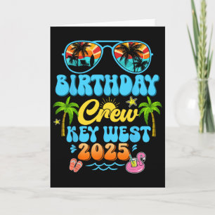 Key West Verjaardag Crew Vakantie Cruise 2025 Zome Kaart