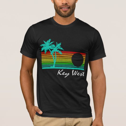 Key West - , vervormd ontwerp T-shirt (Voorkant)