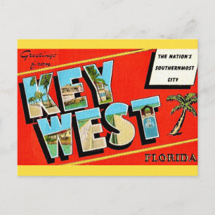 Key West Vintage Ansichtkaart Briefkaart