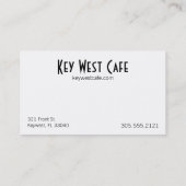 Key West Visitekaartje (Achterkant)