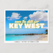 Key West Wedding Enregistrer la date Carte postale (Devant)