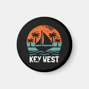 Key West Zonsondergang Retro Vakantie Magneet