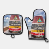 Key West Zuidelijkste Punt Keuken Mitt Set (Voorkant)
