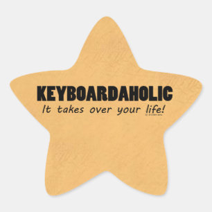 Keyboardaholic Life Star-Sticker Ster Sticker