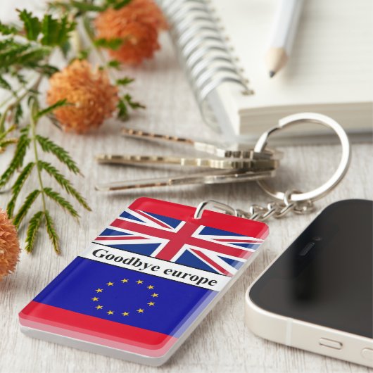 Keychain Goodbye Europe (Voorkant Rechts)