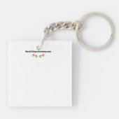 Keychain hockey gift does coach know (Achterkant)