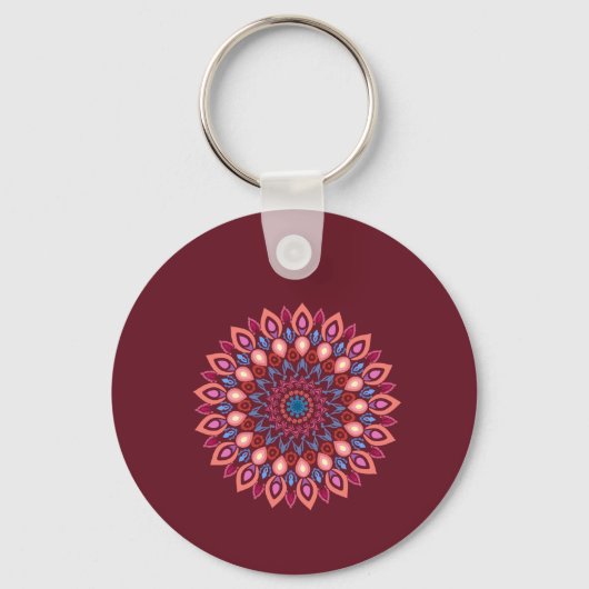 Keychain mandala art  (Voorkant)