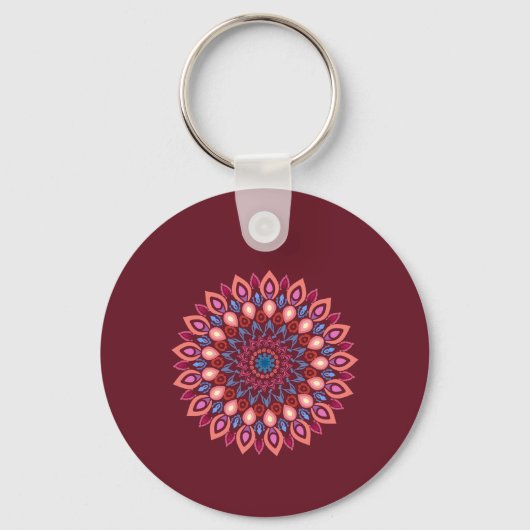 Keychain mandala art (Achterkant)