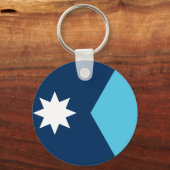 Keychain with Flag of Minnesota, USA (Voorkant)