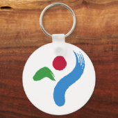 Keychain with Flag of Seoul, South Korea (Achterkant)