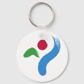 Keychain with Flag of Seoul, South Korea (Achterkant)