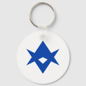 Keychain with Flag of Toyota city, Japan (Voorkant)