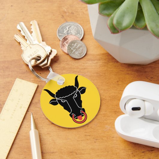 Keychain with Flag of Uri canton, Switzerland (Bureau)