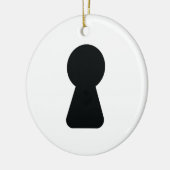 KEYHOLE KERAMISCH ORNAMENT (Links)
