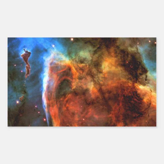 Keyhole Nebula en Digitus Impudicus Rechthoekige Sticker (Voorkant)