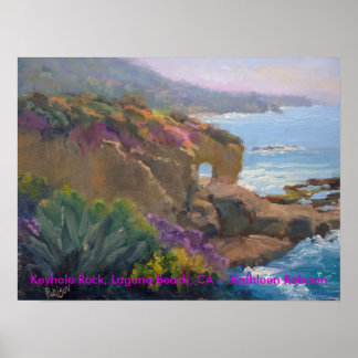 Keyhole Rock, Laguna Beach, CA ~ Kathleen Robison Poster