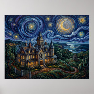 Keyhouse Locke and Key Sterrennacht Poster
