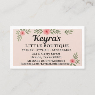 KEYRA'S LITTLE BOUTIQUE IN UVALDE VISITEKAARTJE