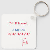 Keyring - Gemaakt in de Verenigde Staten Sleutelhanger (Achterkant)