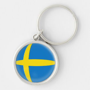 Keyring Zweedse vlag Sleutelhanger