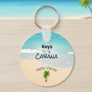 Keys aan de Cabana-Sleutelhanger Sleutelhanger