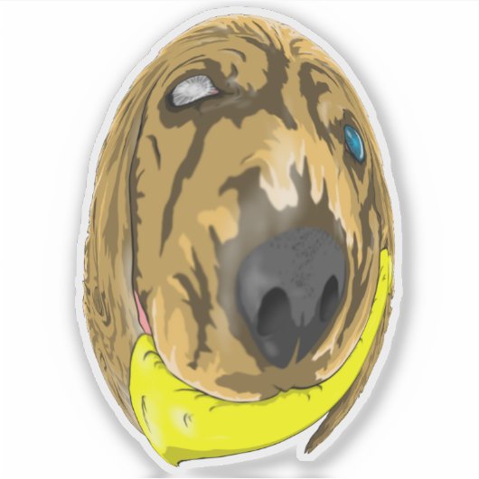 Keys & Banana, de miniatuur cocker spaniel 2 Sticker (Voorkant)