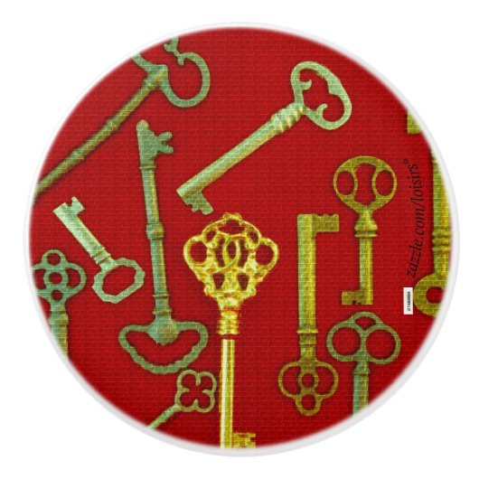 Keys Ceramic Knob Keramische Knop (Voorkant)