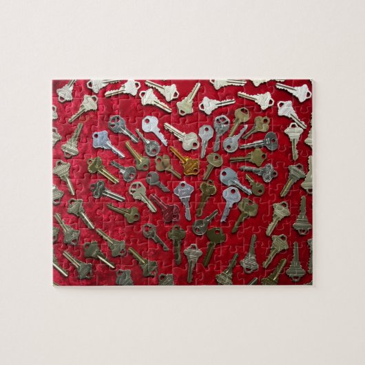 Keys puzzle, sleutel tot mijn hart legpuzzel (Horizontaal)