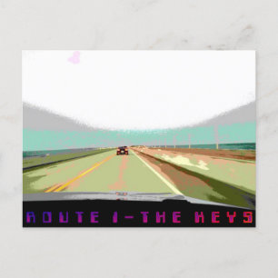 Keys Route 1 Highway, Florida, Verenigde Staten Briefkaart