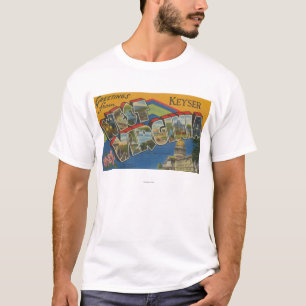 Keyser, West Virginia - Large Letter Scenes T-shirt