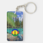 Keystick van acryl CAGOU (Cagou-Style) Sleutelhanger (achterkant)