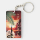 Keystick van acryl CAGOU (Cagou-Style) Sleutelhanger (achterkant)