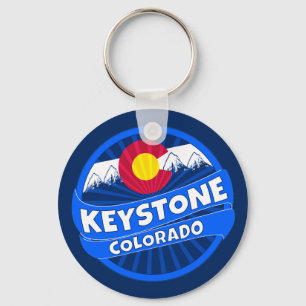 Keystone Colorado berg barst sleutelhanger