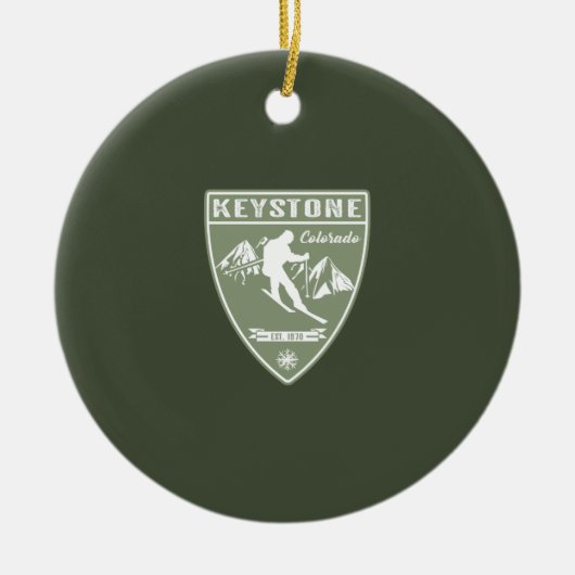 Keystone Colorado Keramisch Ornament (Voorkant)