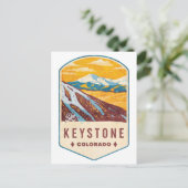 Keystone Colorado Ski Badge Briefkaart (Staand voorkant)