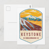 Keystone Colorado Ski Badge Briefkaart (Voorkant / Achterkant)