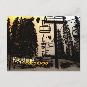 Keystone Colorado Sunset Lift briefkaart