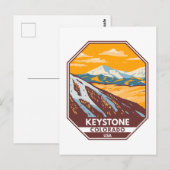 Keystone Colorado Winter Ski Area Briefkaart (Voorkant / Achterkant)