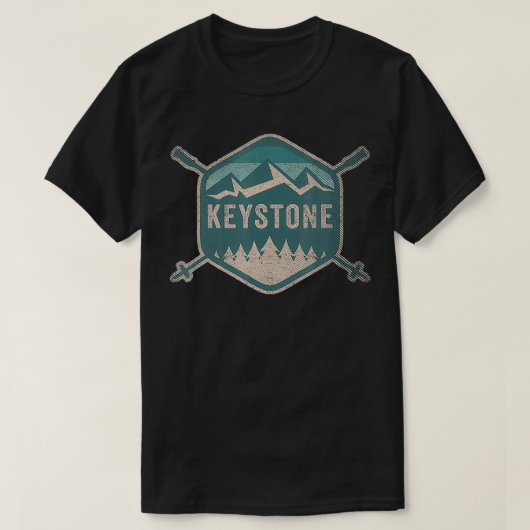  Keystone Mannen Retro Keystone T-shirt (Design voorkant)